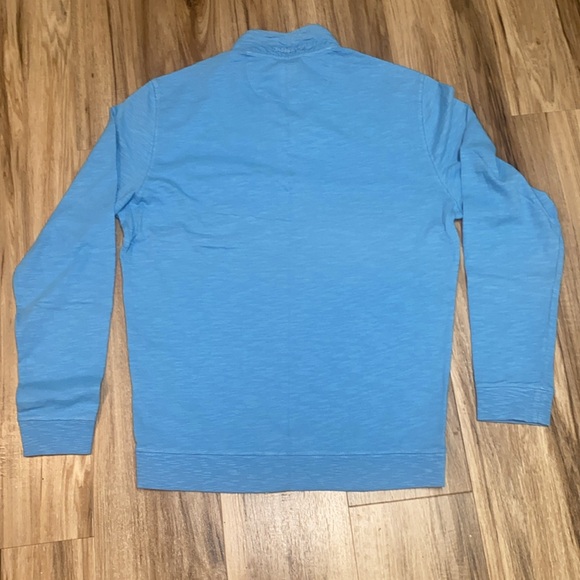 JOHNNIE-O Lightweight Quarter 1/4 Zip Long Sleeve Pullover EUC Blue - Picture 6 of 8